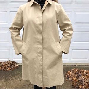 Giorgio Armani minimalist trench coat